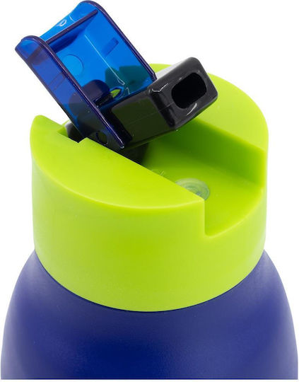 Stor Sticlă Pentru Copii Minecraft Din Plastic Cu Pai 420ml