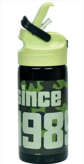 Back Me Up Kinderflasche Rostfreier Stahl mit Strohhalm No 500ml