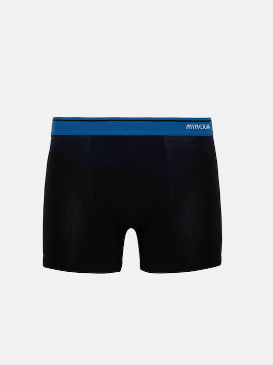 Minerva Men's Boxers 2Pack Black, Royal Blue