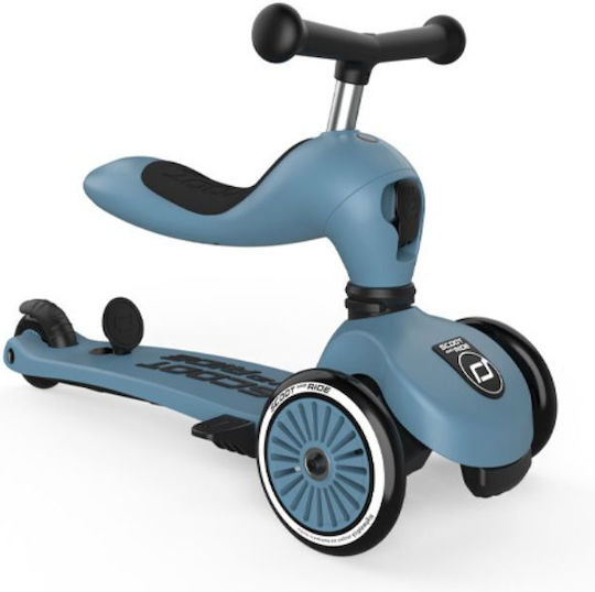 Scoot & Ride Kids Scooter Highwaykick 1 3-Wheel with Seat for 1-5 Years Blue