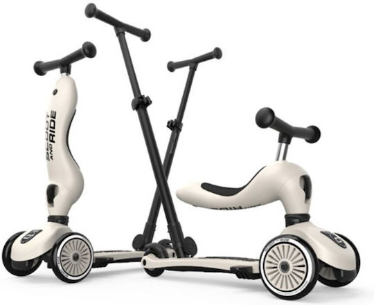 Scoot & Ride Kids Scooter Highwaykick 1 3-Wheel with Seat for 1-5 Years Gray