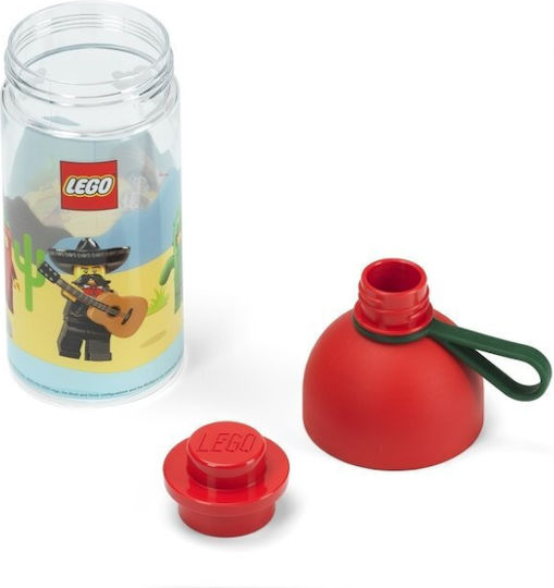 LEGO Παιδικό Παγούρι Πλαστικό με Βιδωτό Καπάκι Non Spill 500ml