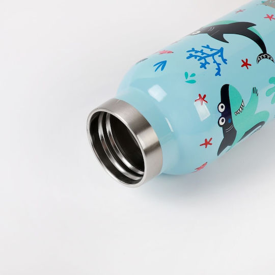 iDrink Kinderflasche Thermos Rostfreier Stahl Blau 350ml