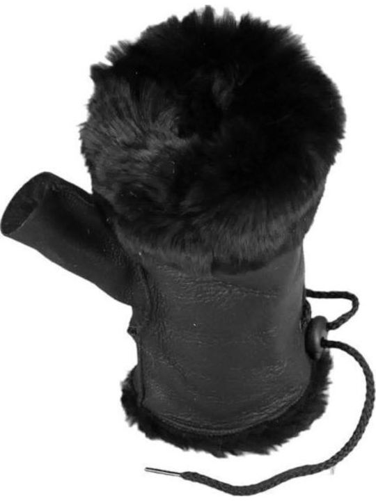 Schwarz Leder Handschuhe