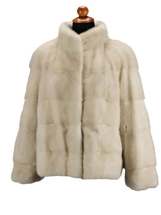 Scurtă Blană de damă WHITE