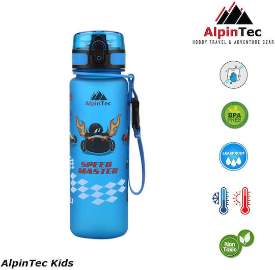 AlpinPro Kids Water Bottle Plastic Light Blue 500ml