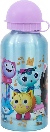 Stor Kinder Trinkflasche Set aus Aluminium Gabby Gabbys 400ml