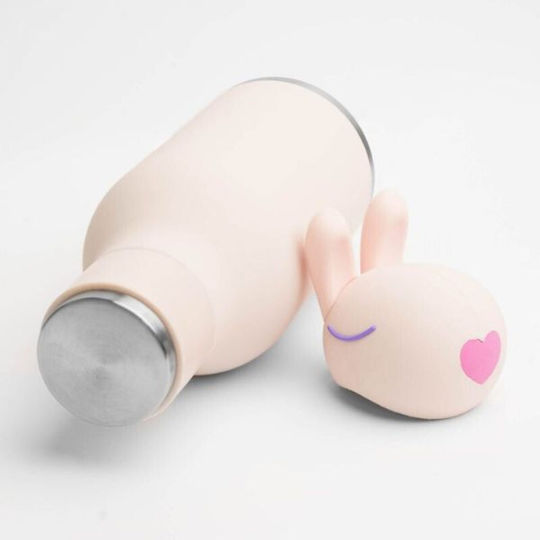 Asobu Bestie Kids Water Bottle Thermos Stainless Steel with Straw Bunny 460ml