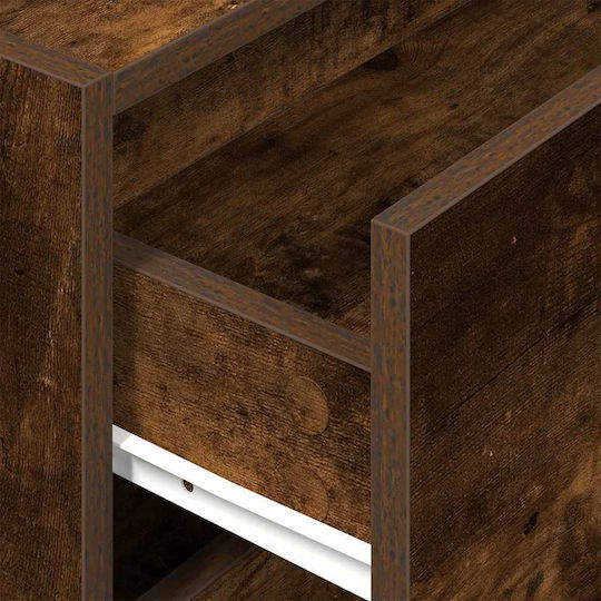 Office Storage Drawer Wooden Smoky Oak 60x31x40cm