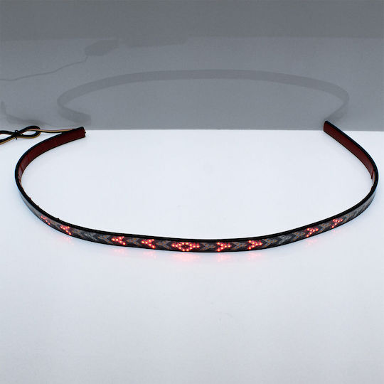 LED Auto-Warnband Blitz-Stopplicht 12V 432 SMD 1,2m Rot Orange OEM