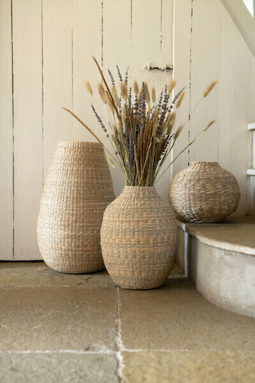 Βάζο Διακοσμητικό Large Seagrass Bamboo Natural