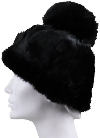 Beanie Unisex Beanie Gestrickt in Schwarz Farbe