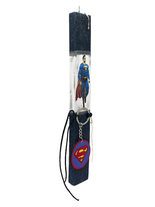 Λαμπάδα Superman Στρογγυλή Αρωματική Μπλε Λαμπάδα Superman Στρογγυλή Αρωματική Μπλε
