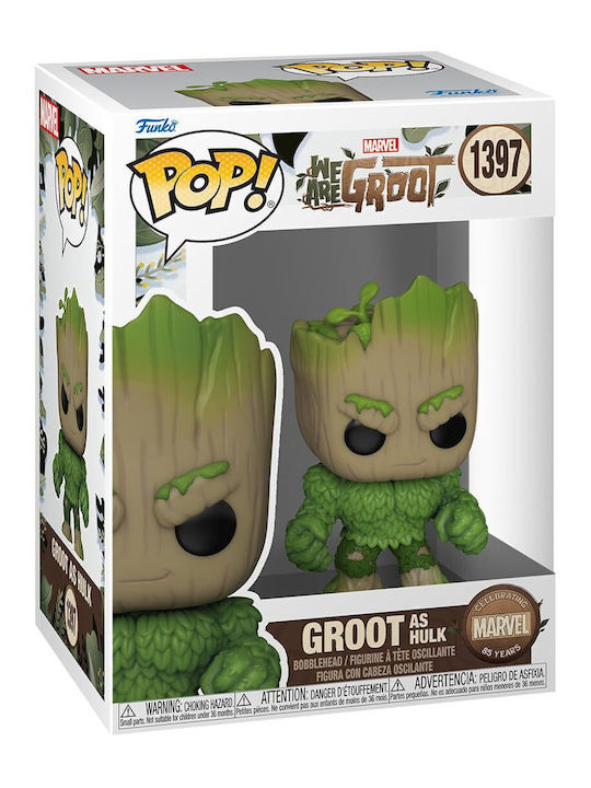 Funko Pop! Marvel: Groot as Hulk Bobble-Head Funko Pop! Marvel: Groot as Hulk Bobble-Head