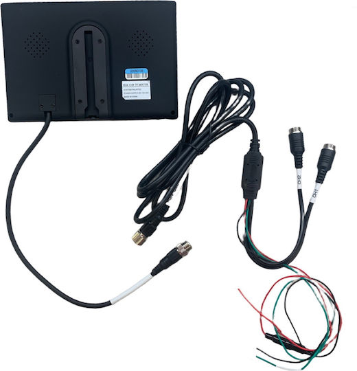 Μονιτορ 7' Tft Hd Εισοδους 2 Καμερες 12/24v Καλωδιο 4pin Αναλυση Εικονας 800x480 Rgb