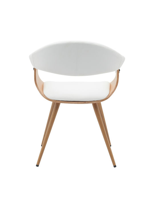 Devra Столички Трапезария White/Natural 1бр 55.5x53.5x77бр