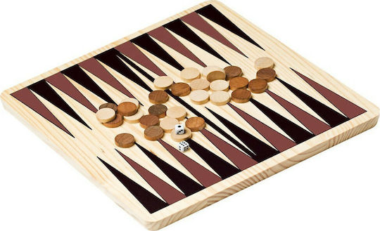 Desyllas Backgammon/Chess /Draughts Wood with Checkers 29x29cm