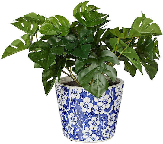 Butlers Plant Pot Ceramic Blue