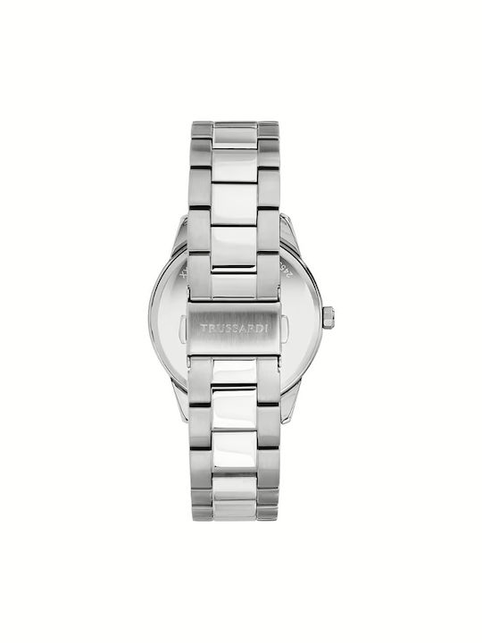 Trussardi Tbridge Ρολόι Μπαταρίας με Μεταλλικό Μπρασελέ