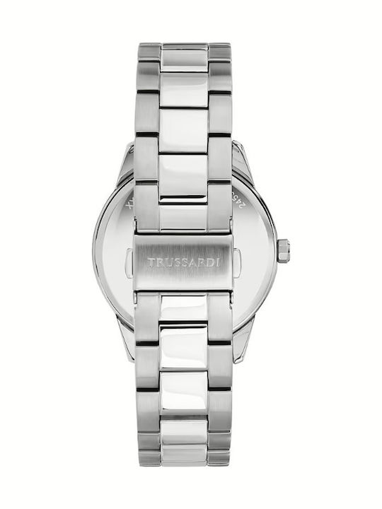 Trussardi Tbridge Ρολόι Μπαταρίας με Μεταλλικό Μπρασελέ