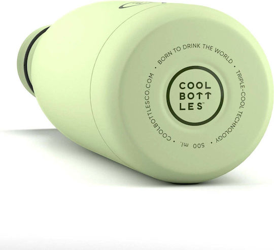 Cool Bottles Bottle Thermos Stainless Steel 500ml Soft Green