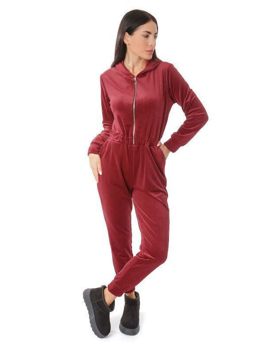 Silia D Women's One-piece Suit Bordeaux