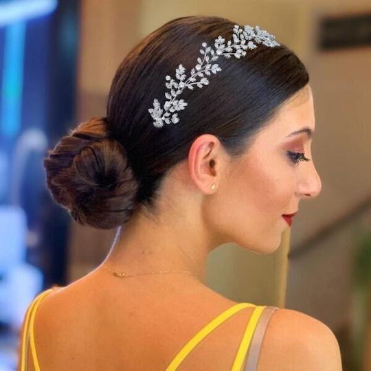 Κόσμημα Τιάρα Ασημί Judith Wedding Headband Ba23 Hair Duty Hrd-ba23
