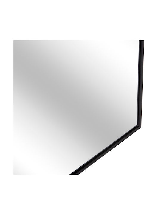 HomeMarkt Archer Wall Mirror Oval with Black Metallic Frame 79x60cm 1pcs