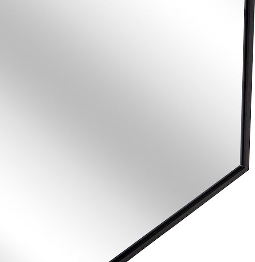 HomeMarkt Archer Като Огледало за Стена с Черен Металик Рамка 79x60см 1бр