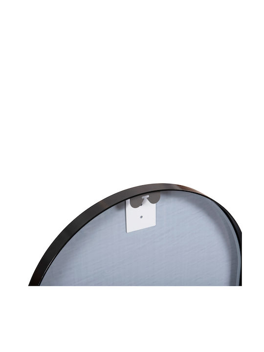 HomeMarkt Archer Wall Mirror Oval with Black Metallic Frame 79x60cm 1pcs