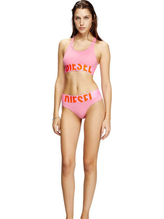 Diesel Women's Bra without Padding Pink