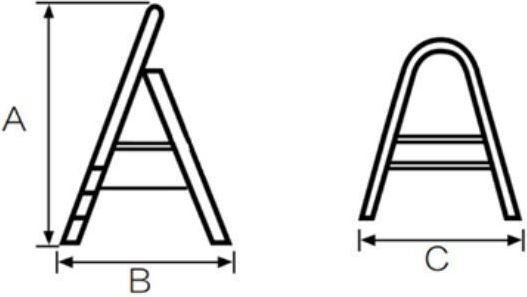 Bormann Ladder Aluminum with 3+1 Steps