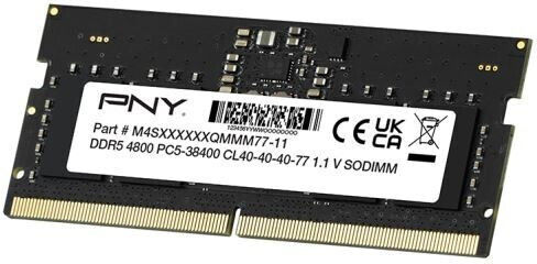 PNY DDR5 with Module 1x16GB and Speed 4800 for Laptop