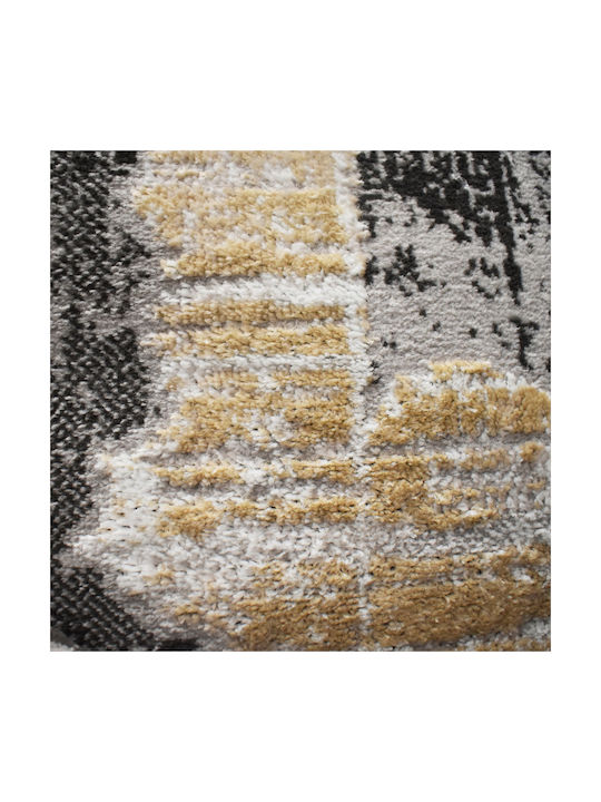 Saray Home Springs Modern Bedroom Rugs Set Ivory-Dark Grey SPG09 SET 3pcs