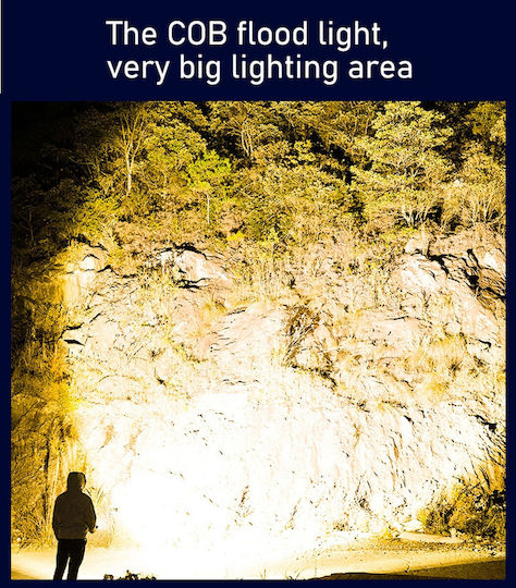 Arbeitsleuchte + LED-Taschenlampe Stufenlose Lichtfarbeneinstellung