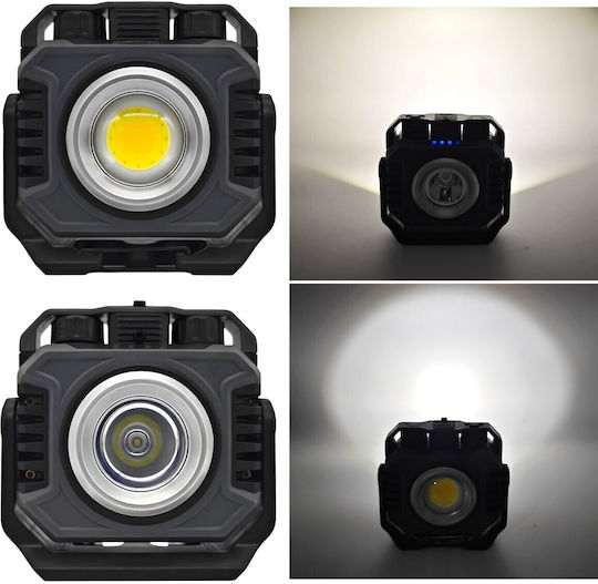 Arbeitsleuchte + LED-Taschenlampe Stufenlose Lichtfarbeneinstellung