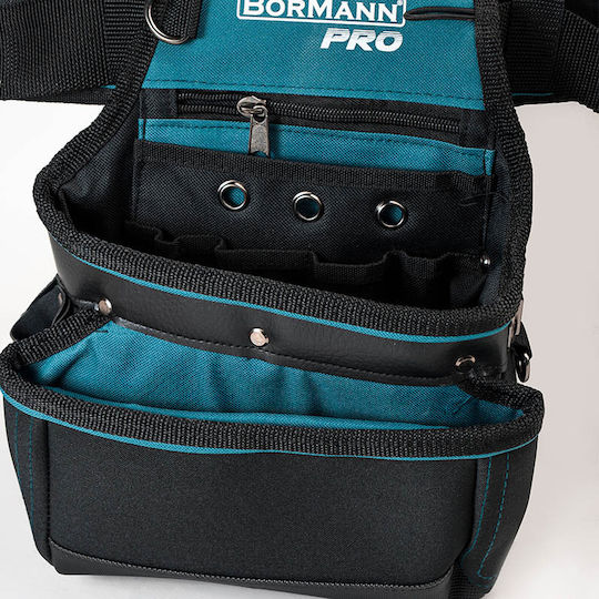 Bormann Pro BTB3200 Fabric Tool Belt with 12 Compartments and Hammer Slot