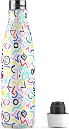 Cool Bottles Μπουκάλι Θερμός Ανοξείδωτο 500ml Πολύχρωμο