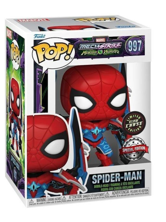 Funko Pop! Bobble-Head Marvel: Mechstrike: Monster Hunters - Spider-Man 997 Chase