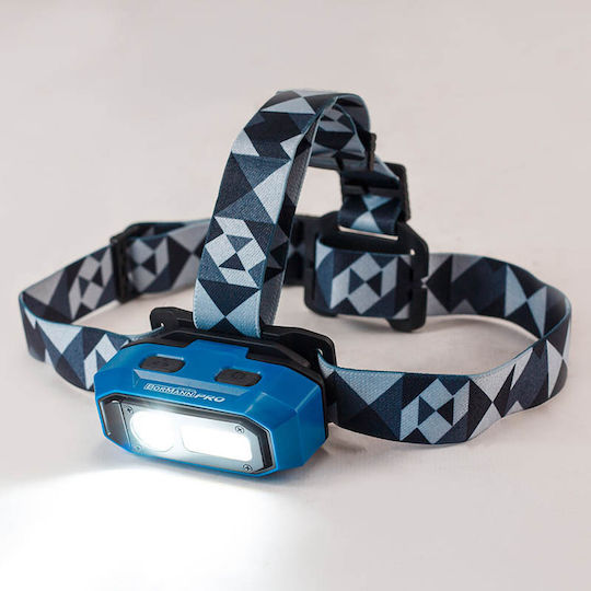 Bormann Pro Rechargeable Headlamp LED Waterproof IP54 Dual Function with Maximum Brightness 800lm BPR6065