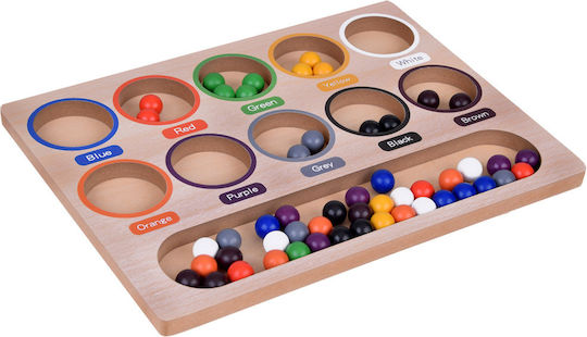 Jokomisiada Sorter Learning Colors Montessori Lernspiel Wissen aus Holz