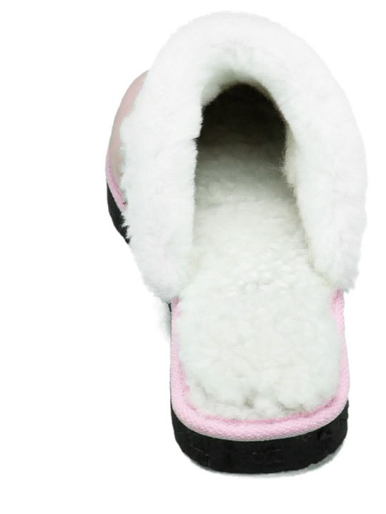 Anatomische Lederne Damen Hausschuhe Rosa