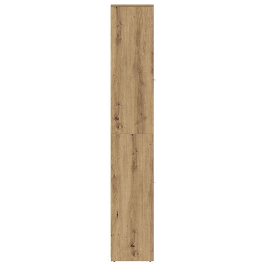 vidaXL Badezimmersäule Wandhängeschrank H30xB30xH183.5cm Eiche
