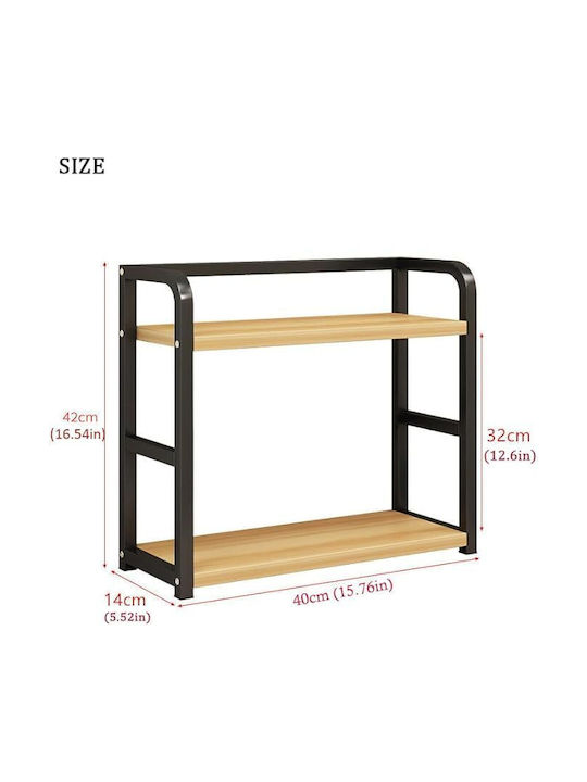 Βάση Οργάνωσης Κουζίνας Inox σε Μαύρο Χρώμα 14x40x42cm