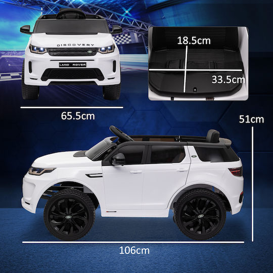 Land Rover Discovery Μονοθέσιο με Τηλεκοντρόλ Licensed 12 Volt Λευκό