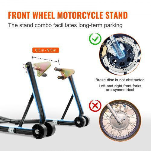 Vevor Motorcycle Front Wheel Stand with 9kg Maximum Weight