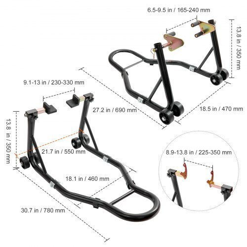 Vevor Motorcycle Front Wheel Stand with 9kg Maximum Weight