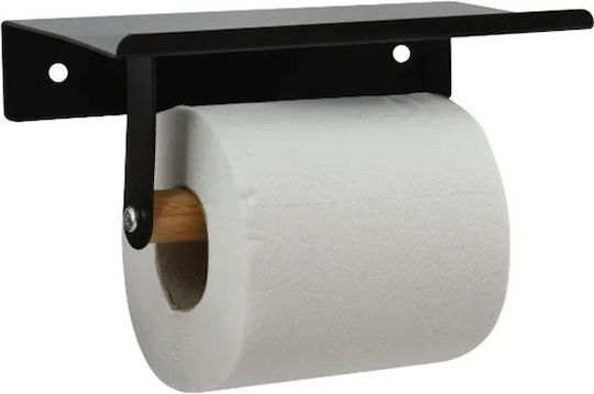 Spirella Wandmontierter Papierhalter Schwarze