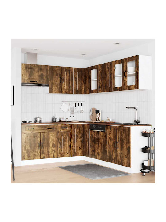 Kalmar Kitchen Cabinet Set Wall & Floor Processed Wood