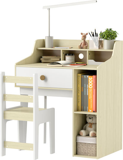 Kinder Schreibtisch Weiß 80,4x50x96cm Kinder Schreibtisch Weiß 80,4x50x96cm